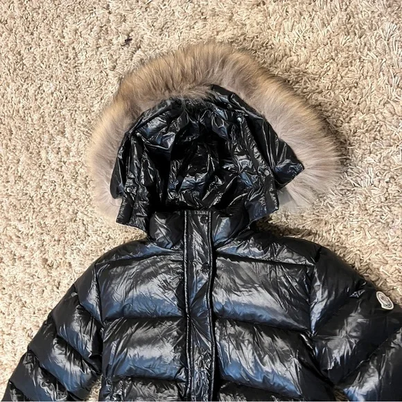 NWOT Moncler Bulgarie Black Pure Goose Down Coat. Size 1-Small. Unisex